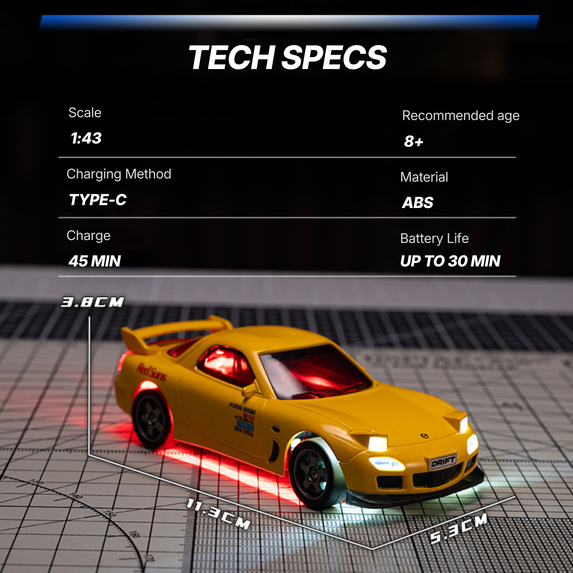 Drifting Mazda RX7 Spirit R